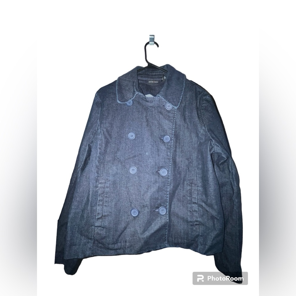NWOT NY&Co Women’s Denim Peacoat Jacket - Size XL
